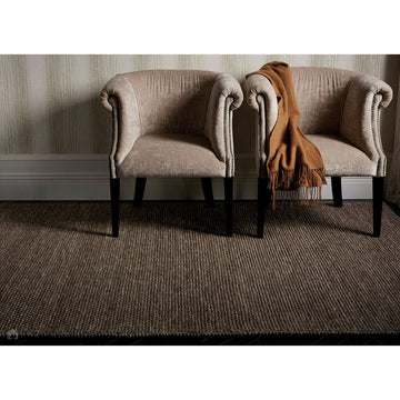 Katherine Carnaby Coast CS04 Modern Plain Shimmer Hand-Woven Textured Wool & Viscose Blend Looped Pile Flatweave Taupe Rug-Asiatic Carpets-Rug Love - The Most Loved Rug Store